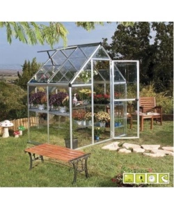 SERRA PER GIARDINO IN POLICARBONATO "DORITIS MINI", 185X122X209 CM -VERDEMAX